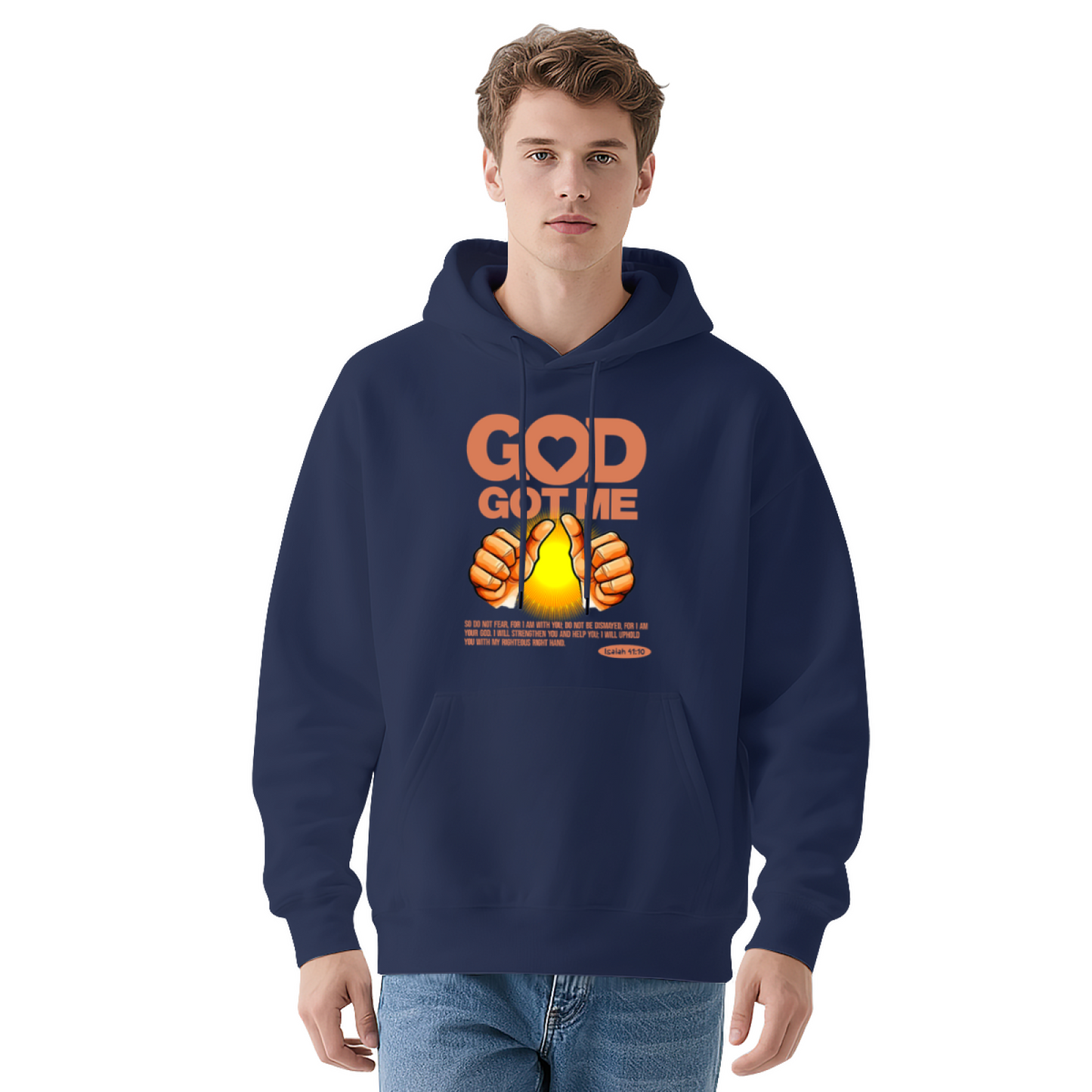 Faith Inspired God Got Me Graphic Hoodie, Unisex Cozy Daily Pullover