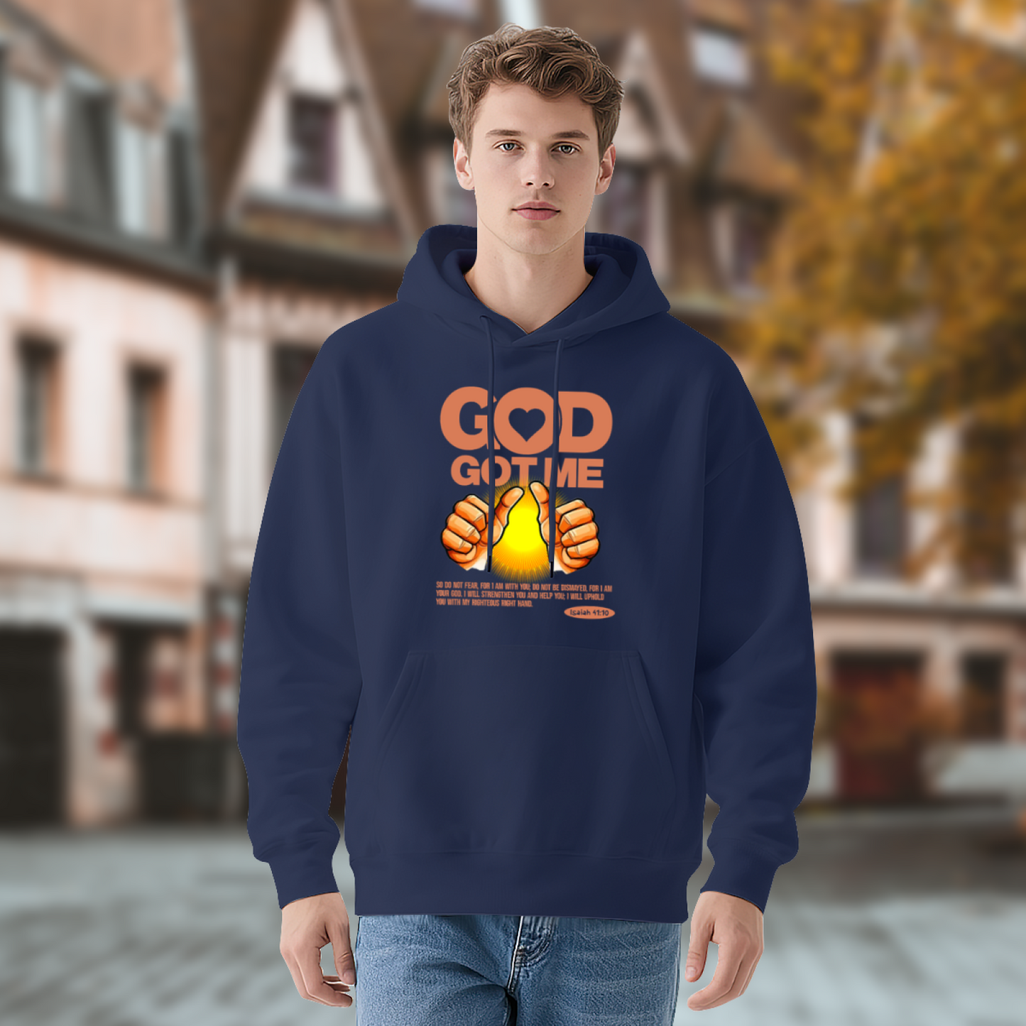 Faith Inspired God Got Me Graphic Hoodie, Unisex Cozy Daily Pullover