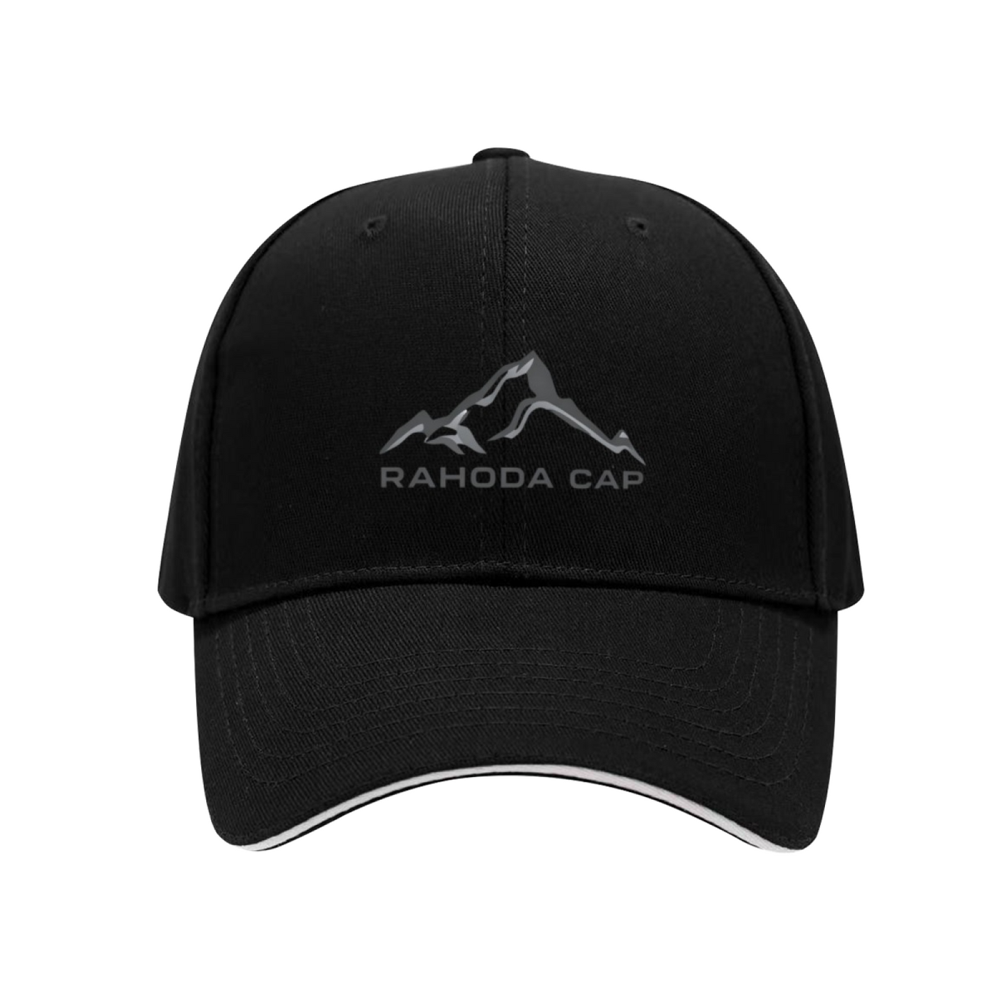 Minimal Mountain Rahoda Cap Logo Multi-Color Sandwich Peak Outdoor Hat