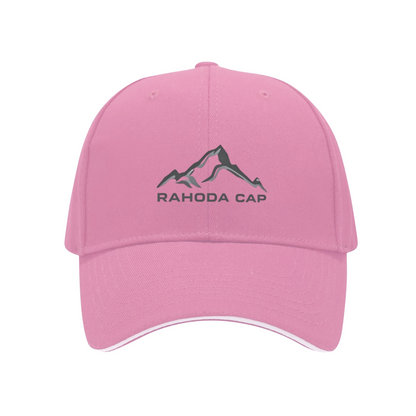 Minimal Mountain Rahoda Cap Logo Multi-Color Sandwich Peak Outdoor Hat