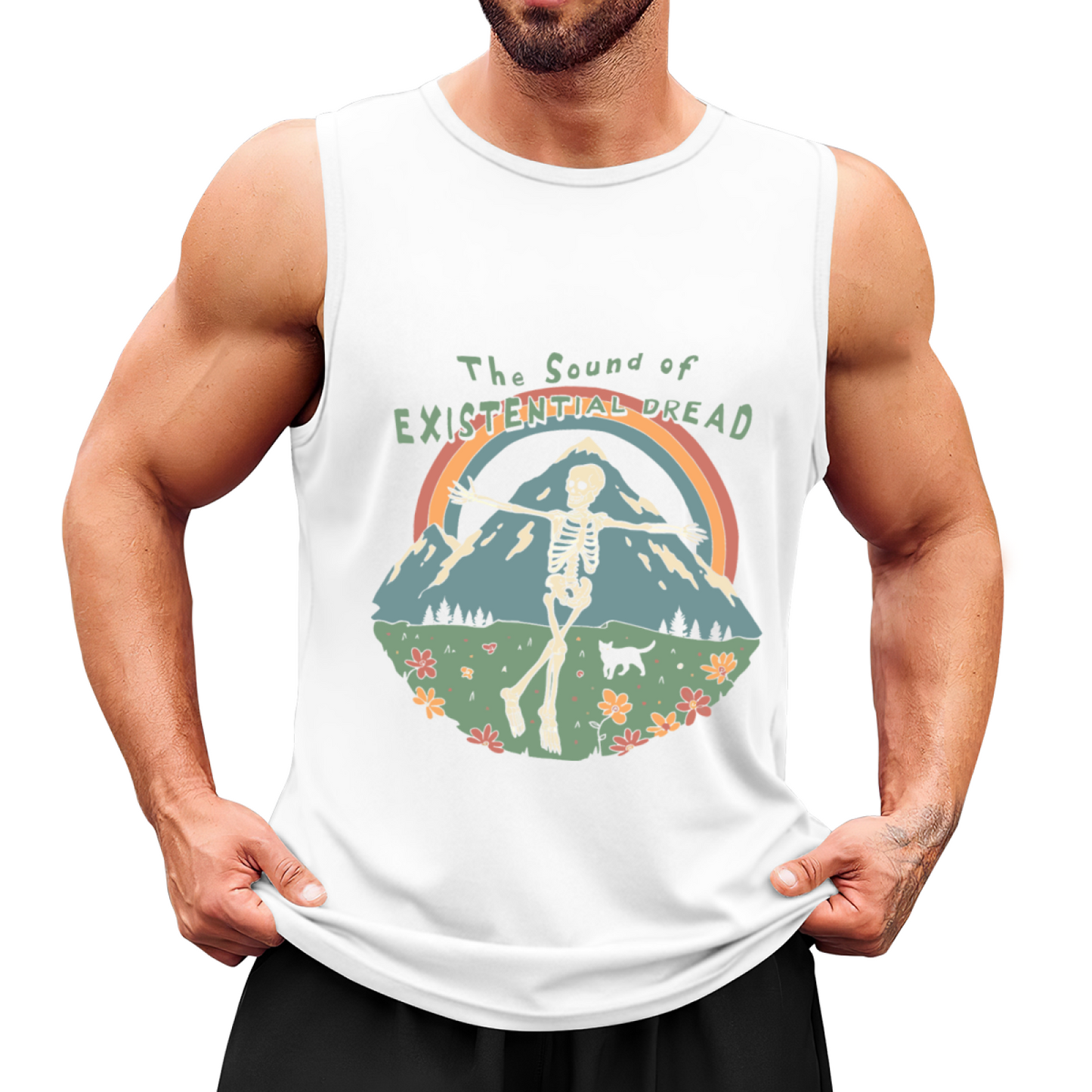 The Sound of Existential Dread Skeleton Mountain Vintage Tank