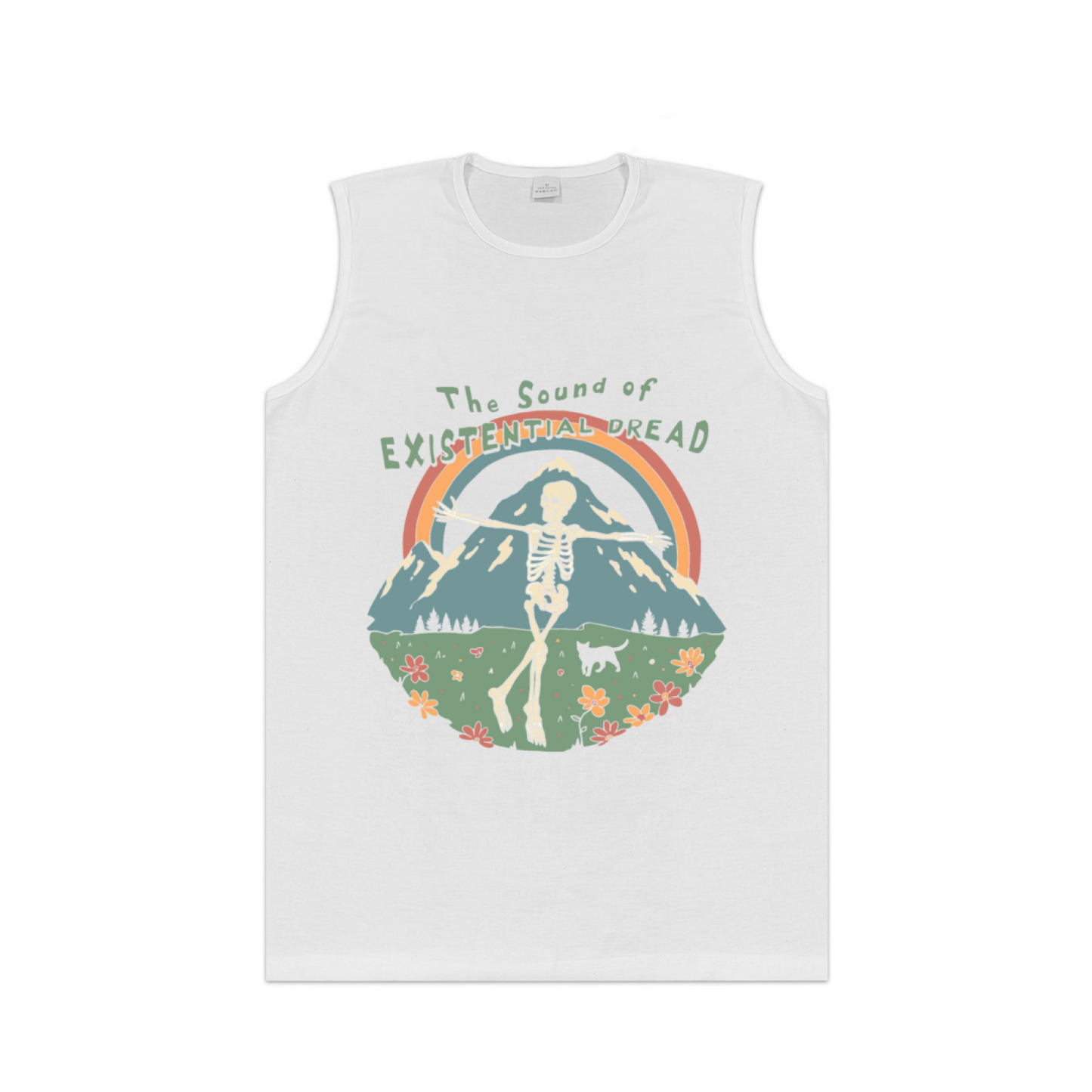 The Sound of Existential Dread Skeleton Mountain Vintage Tank