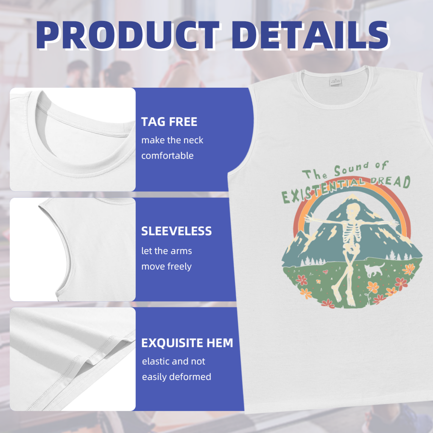 The Sound of Existential Dread Skeleton Mountain Vintage Tank