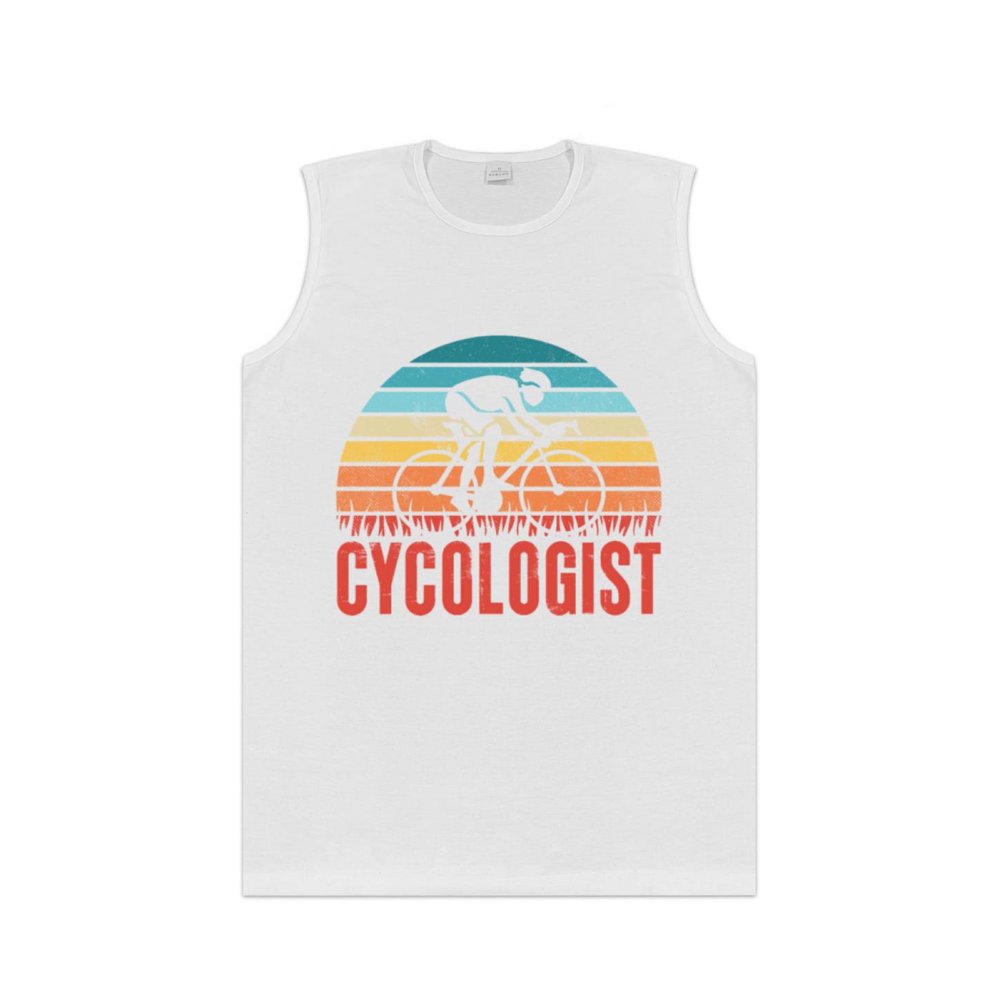 Retro Sunset Cycologist Road Bike Cyclist Tank