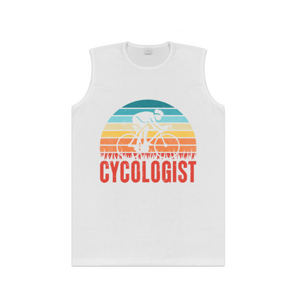 Retro Sunset Cycologist Road Bike Cyclist Tank
