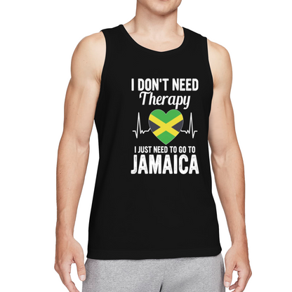 I Don't Need Therapy Jamaica Heart Tank Top