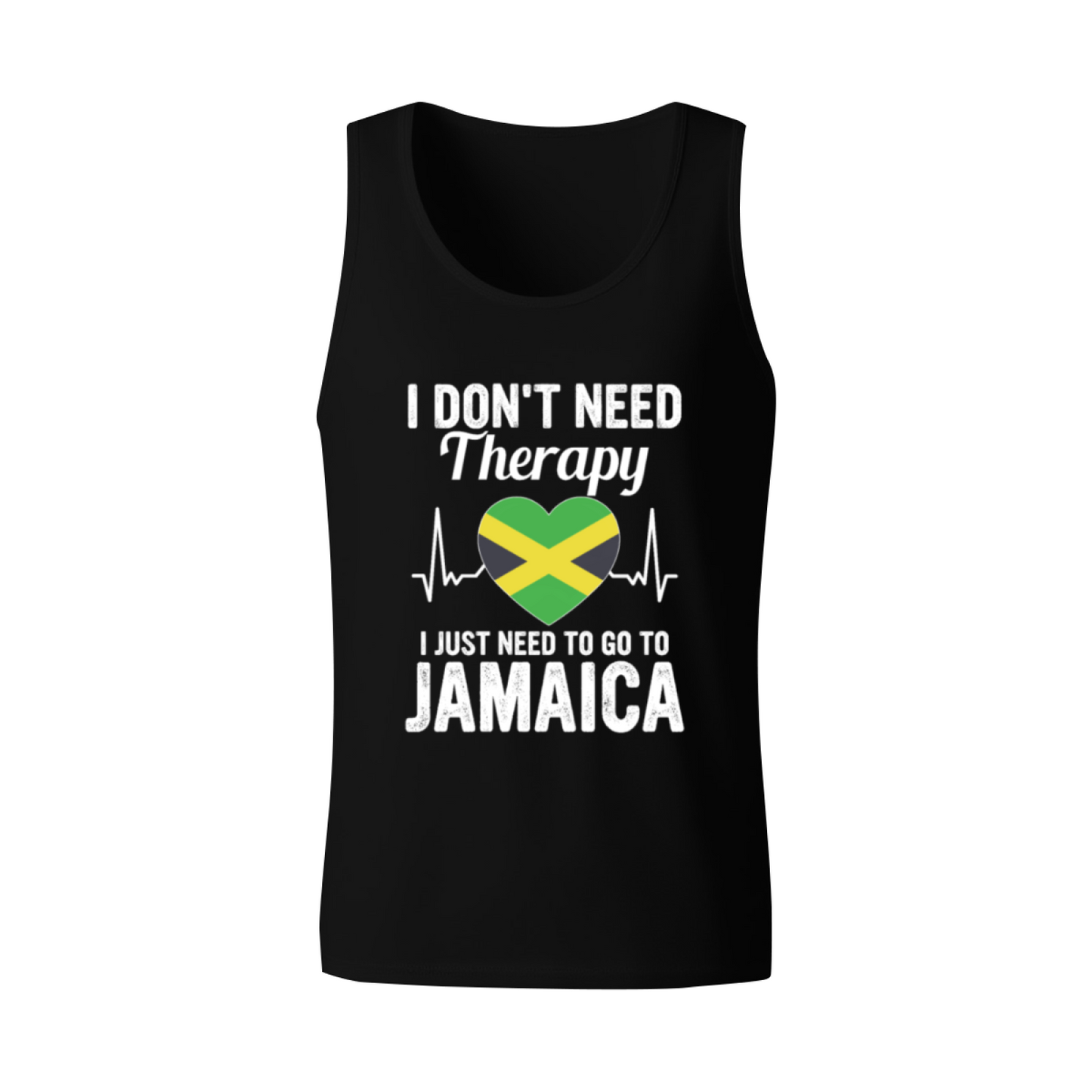 I Don't Need Therapy Jamaica Heart Tank Top