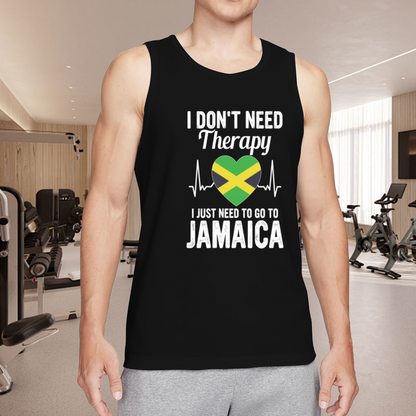 I Don't Need Therapy Jamaica Heart Tank Top