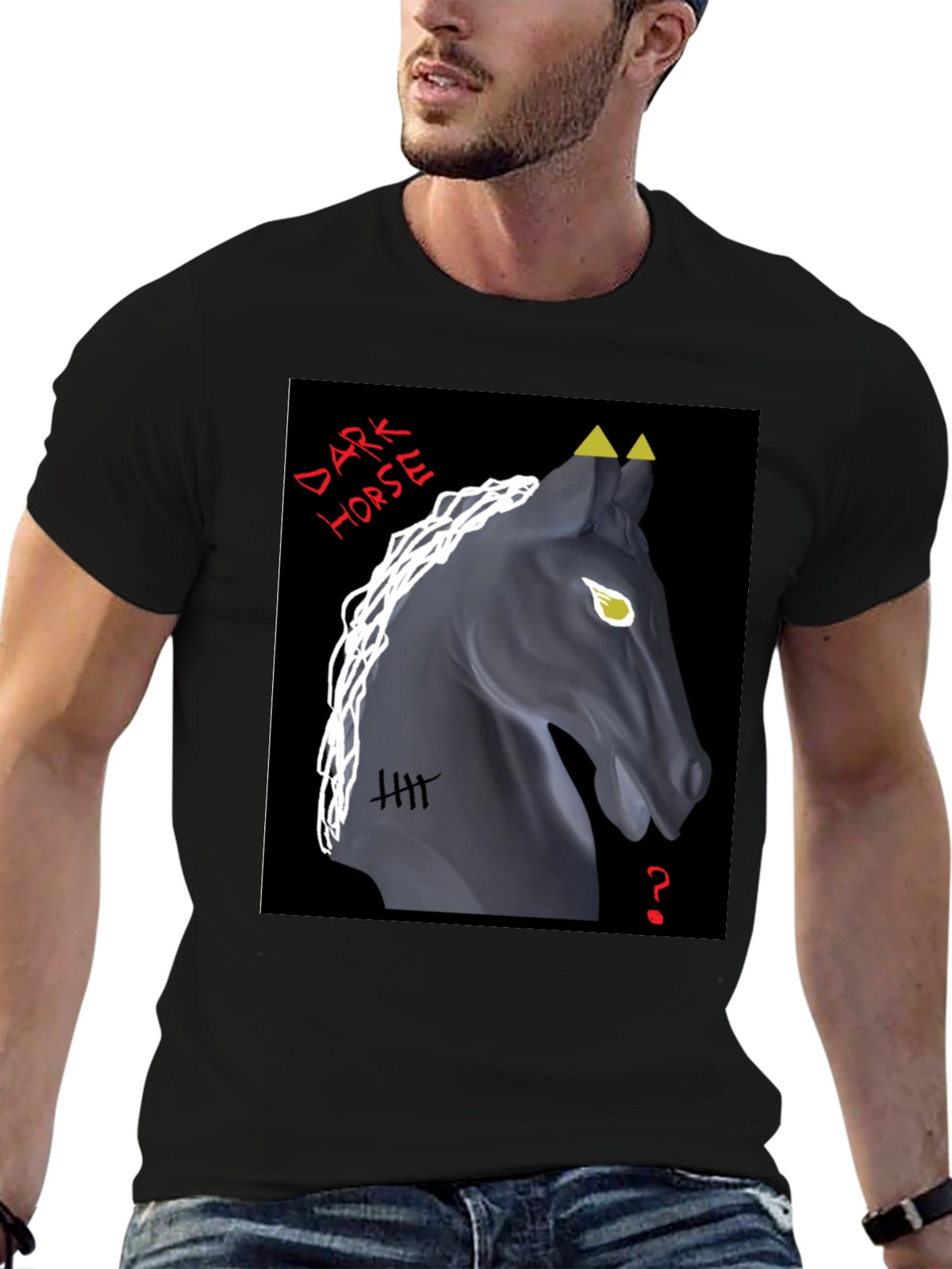 Dark Horse Graphic Tee - Unique Design