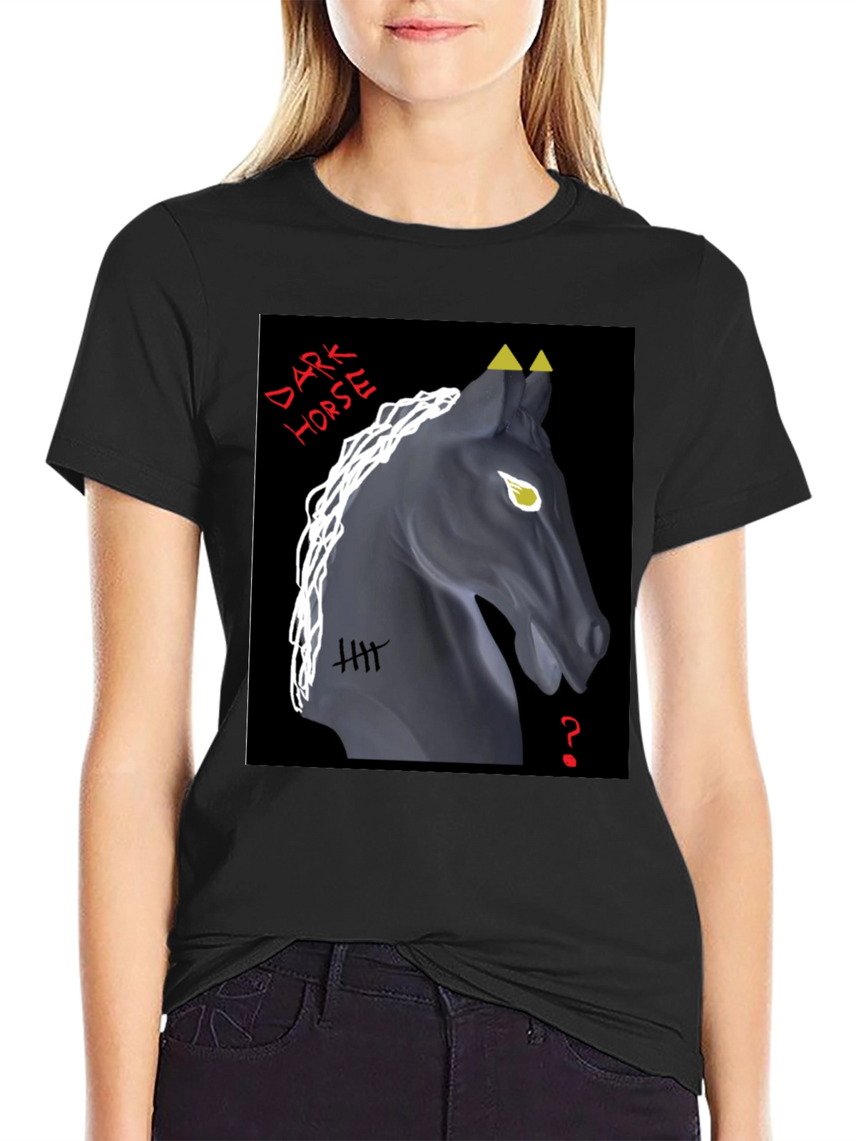 Dark Horse Graphic Tee - Unique Design