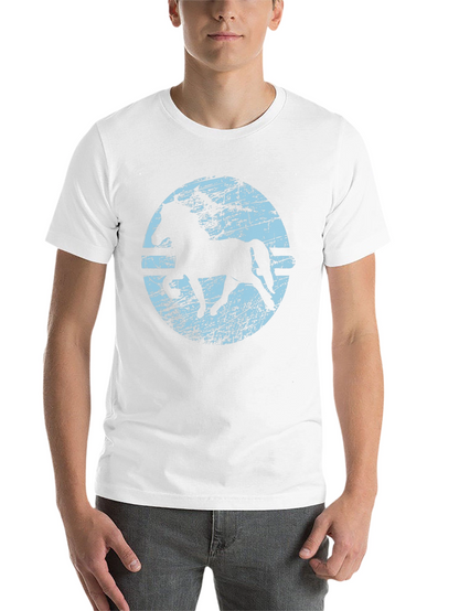 Horse Silhouette Graphic T-Shirt - Black