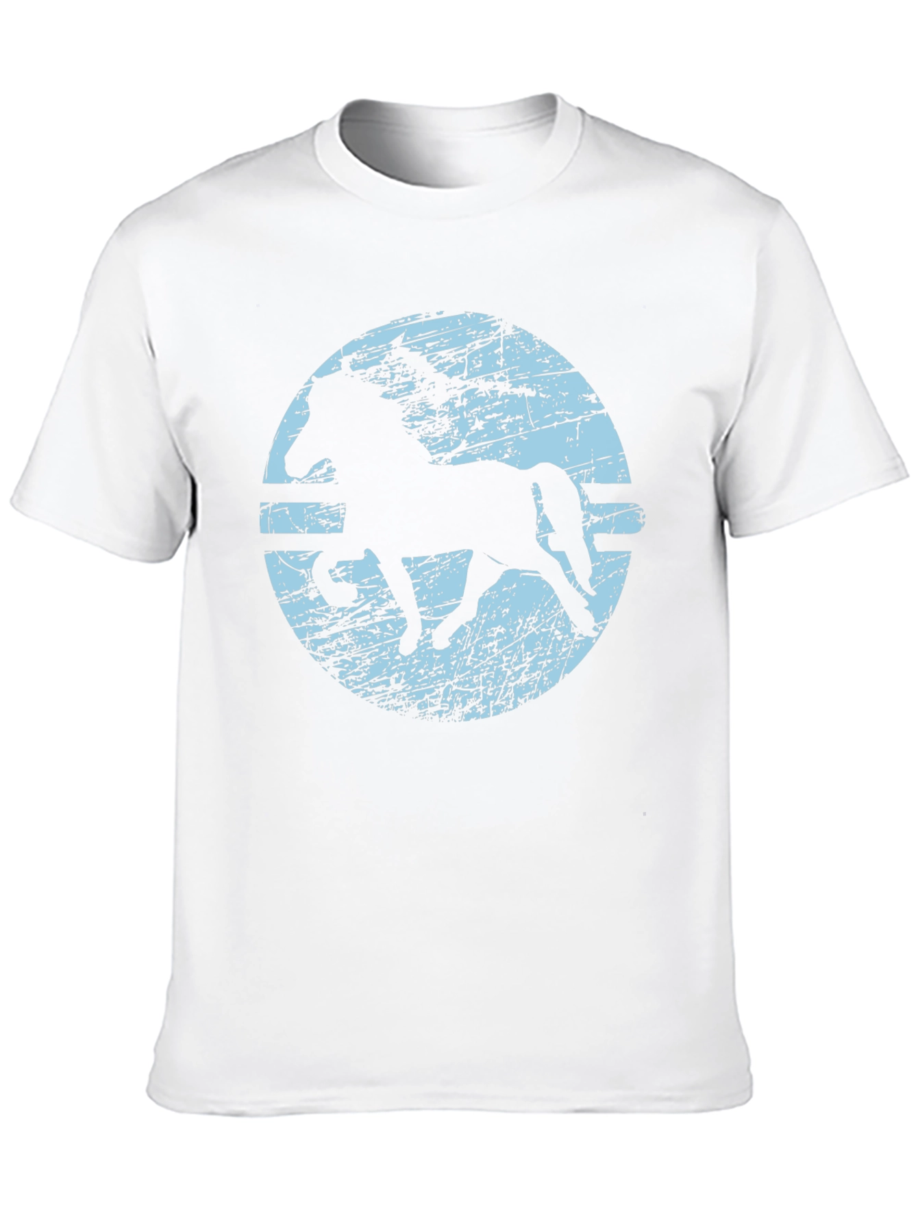 Horse Silhouette Graphic T-Shirt - Black