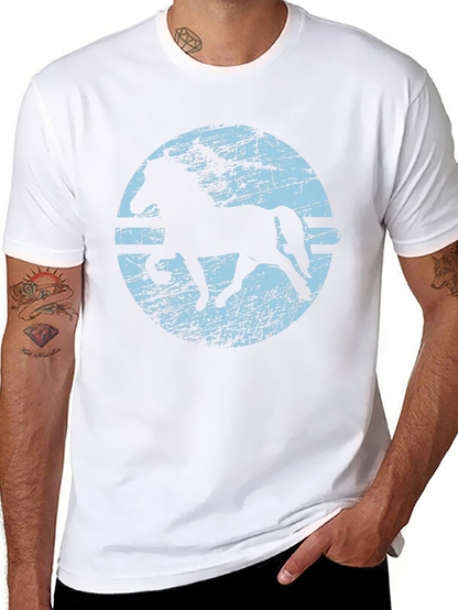 Horse Silhouette Graphic T-Shirt - Black