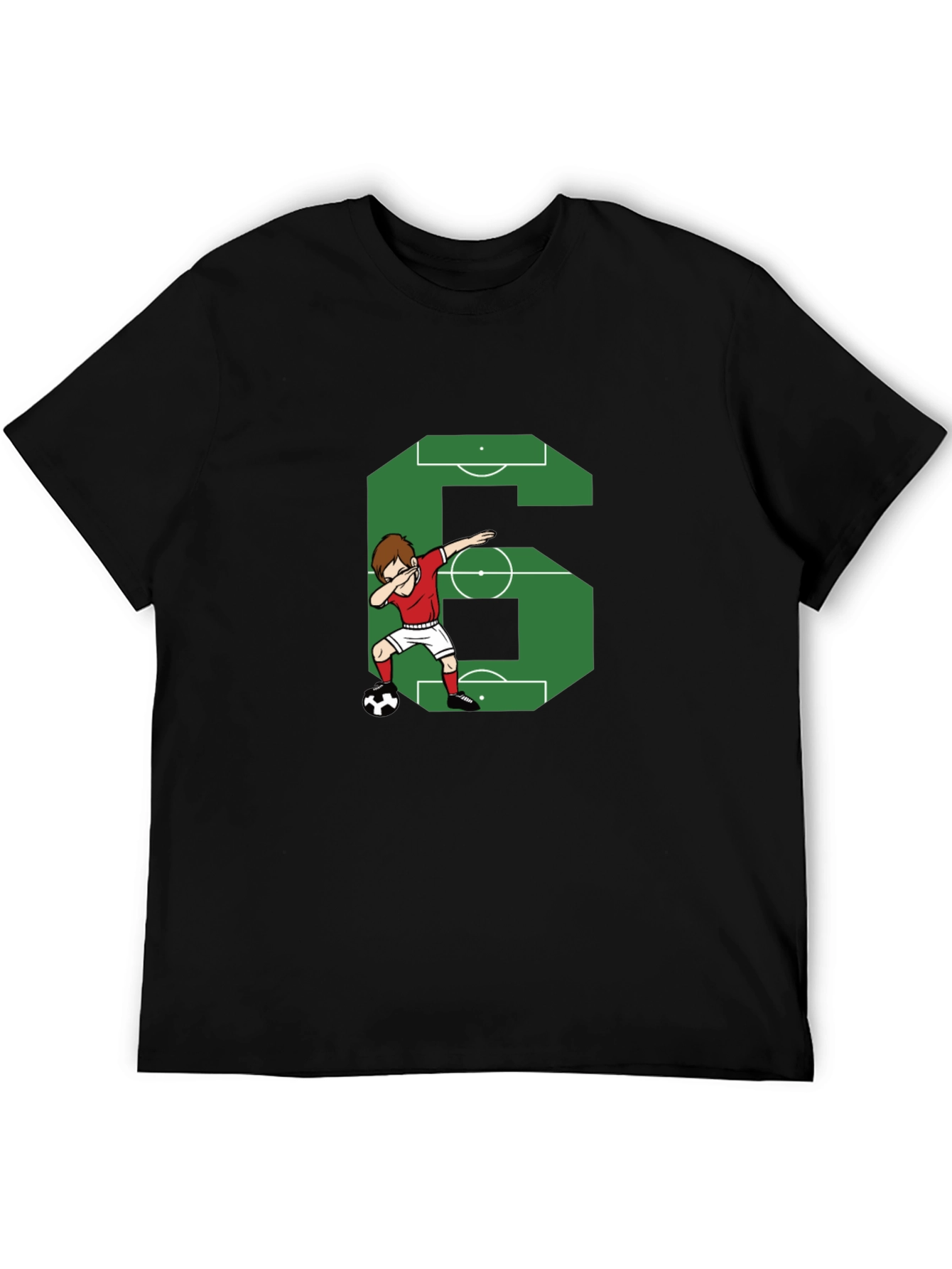 Soccer Number 6 Dab T-Shirt