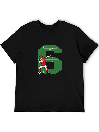 Soccer Number 6 Dab T-Shirt