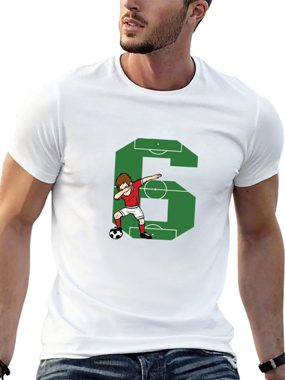 Soccer Number 6 Dab T-Shirt