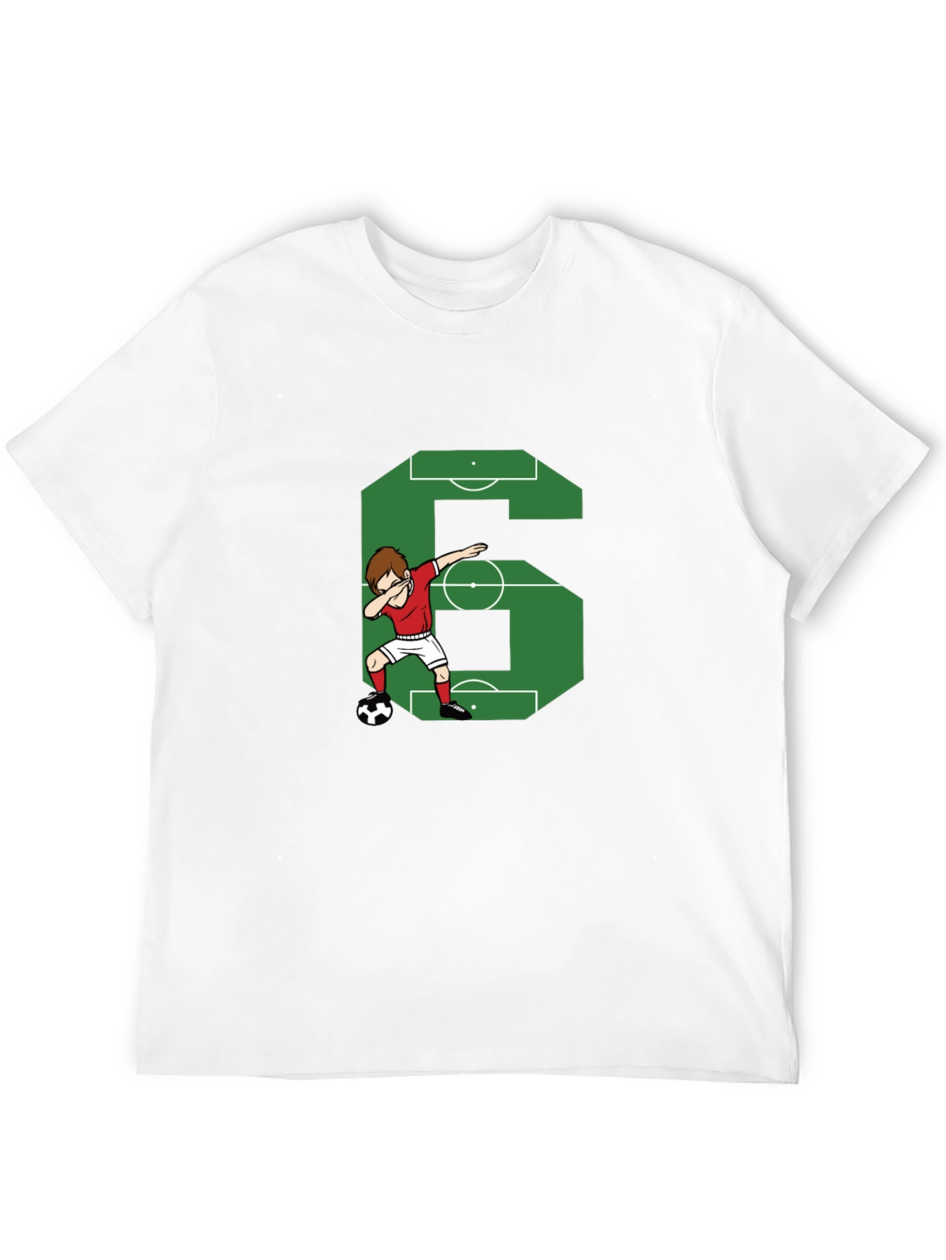 Soccer Number 6 Dab T-Shirt