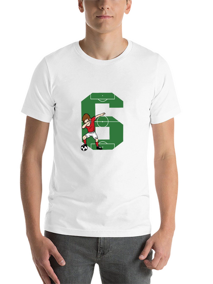 Soccer Number 6 Dab T-Shirt