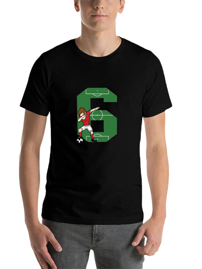 Soccer Number 6 Dab T-Shirt