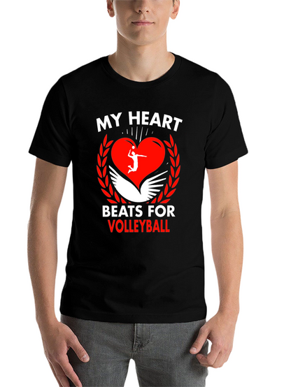 Volleyball Heartbeat Graphic Tee