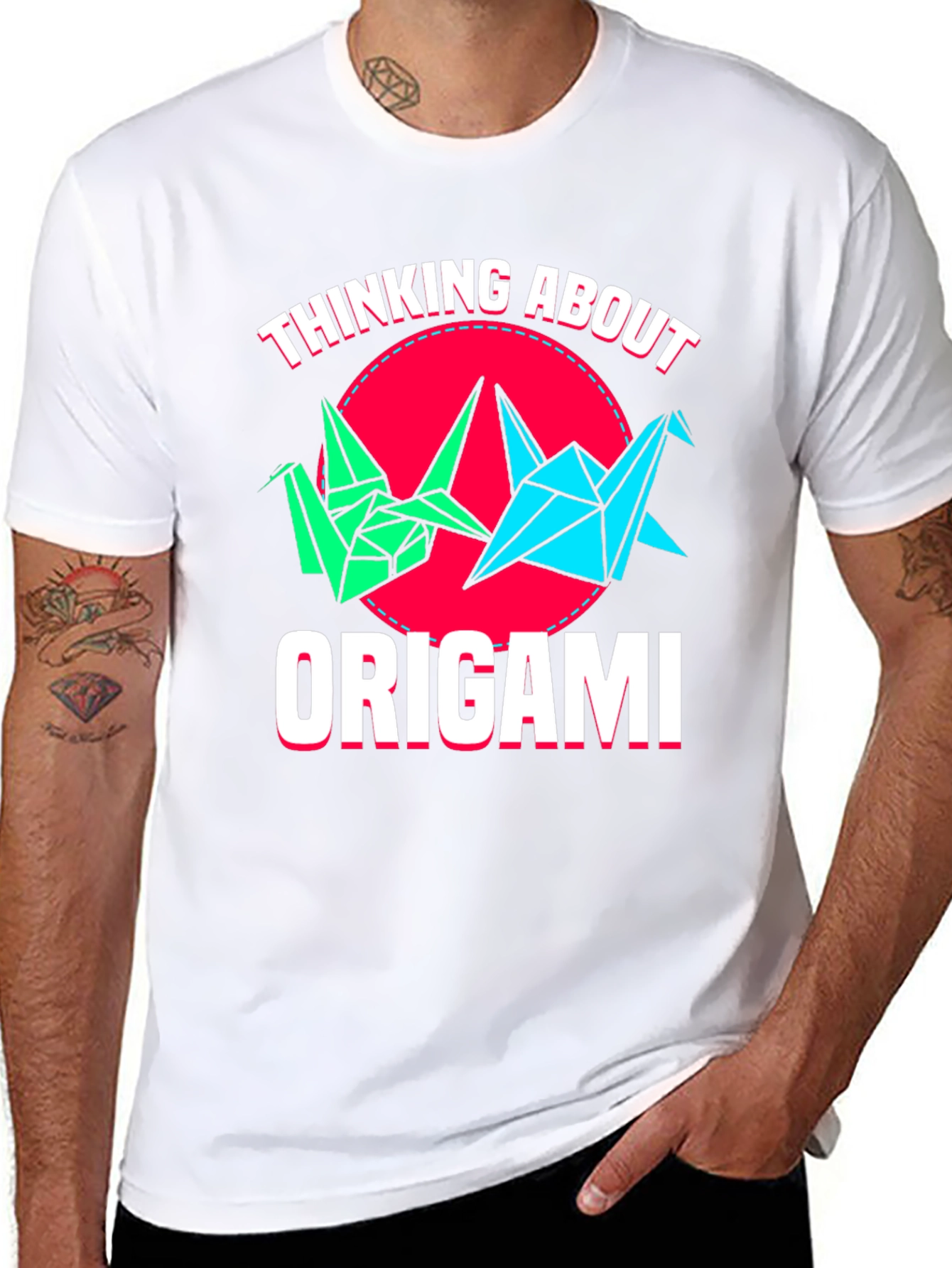 Origami Crane T-Shirt - Paper Art Tee