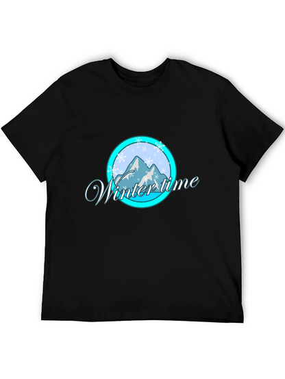 Winter Time Graphic Tee - Black