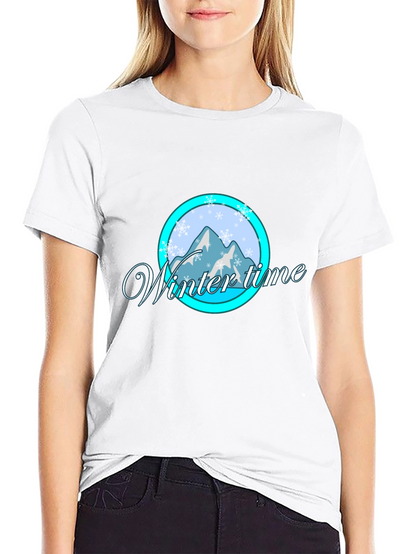 Winter Time Graphic Tee - Black