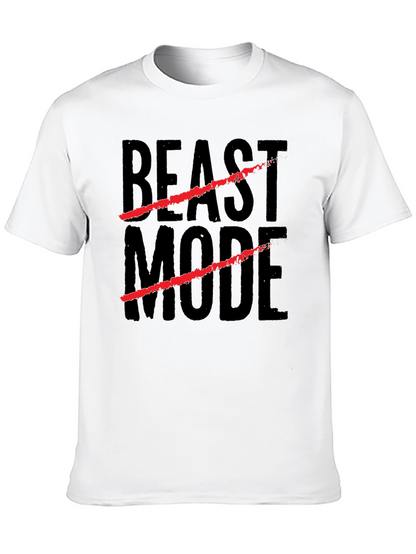 Beast Mode Graphic Print Black T-Shirt