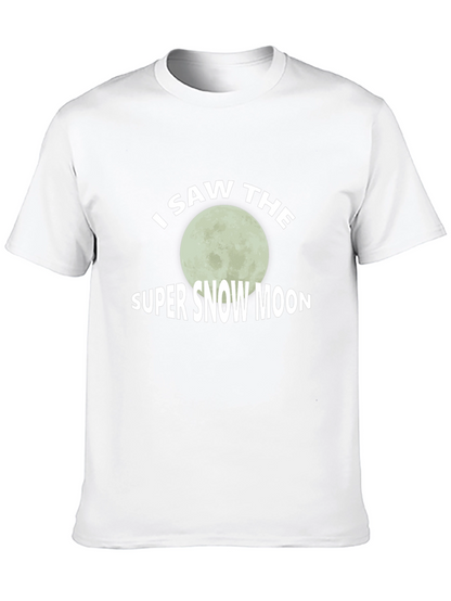 I Saw The Super Snow Moon Graphic Tee