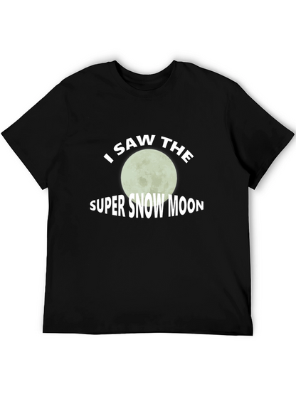 I Saw The Super Snow Moon Graphic Tee