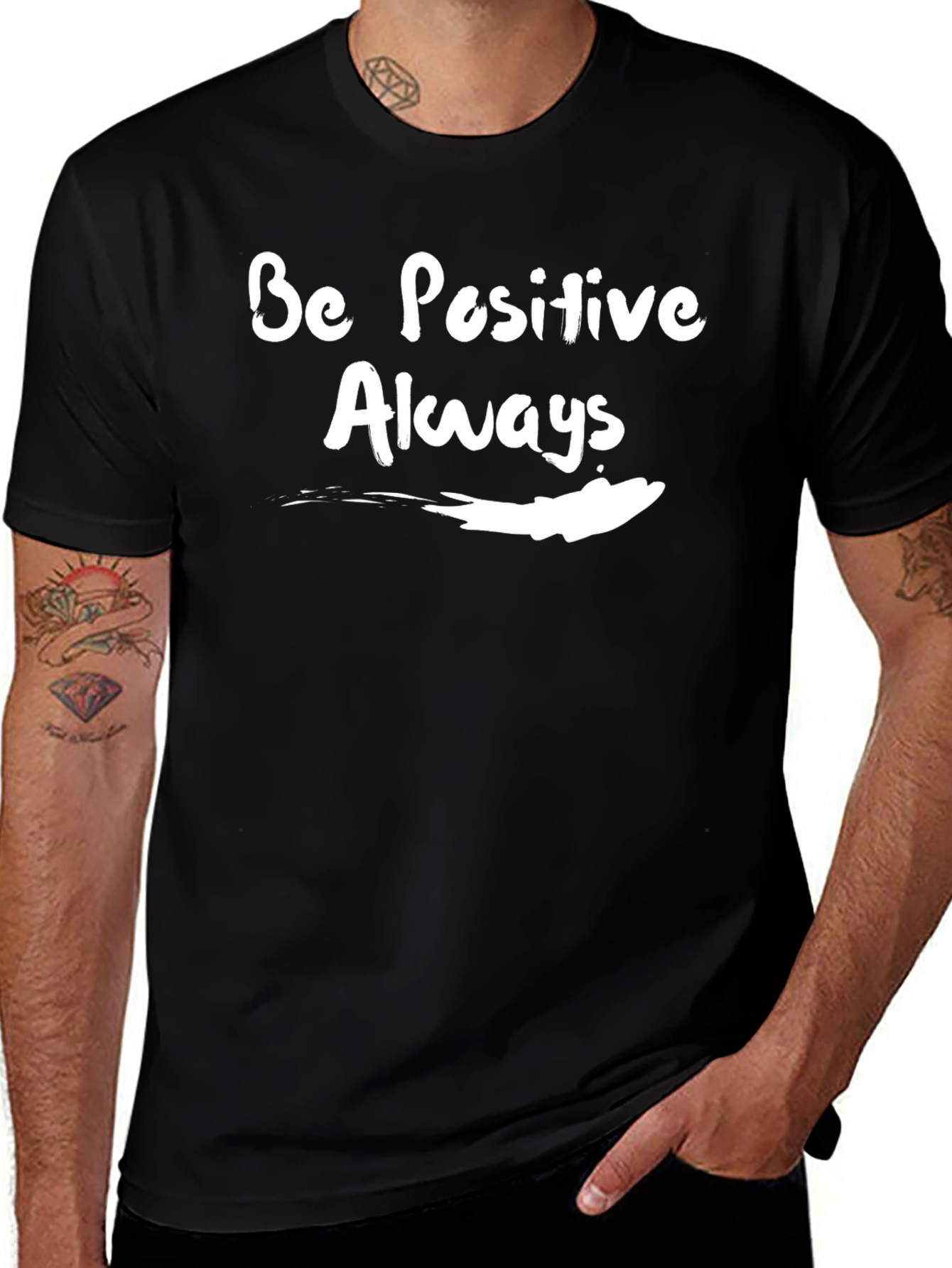 Be Positive Always Graphic T-Shirt