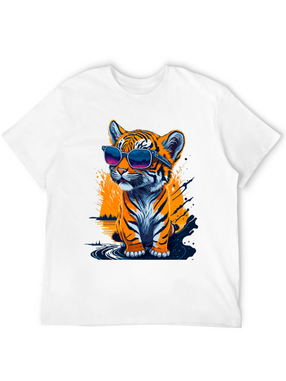 Cool Tiger Cub Graphic T-Shirt - Black