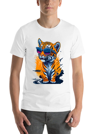 Cool Tiger Cub Graphic T-Shirt - Black
