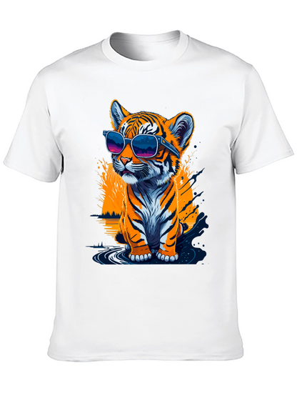 Cool Tiger Cub Graphic T-Shirt - Black