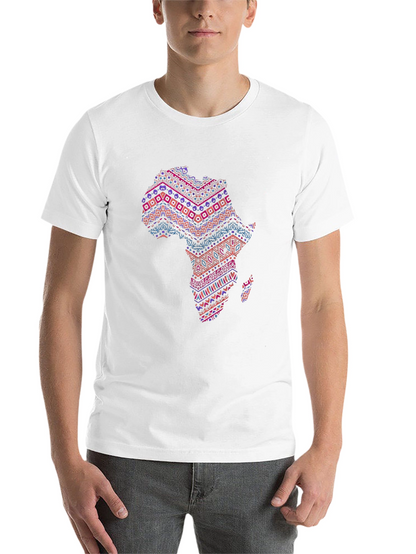 Africa Map Print Tee - Stylish Black T-Shirt
