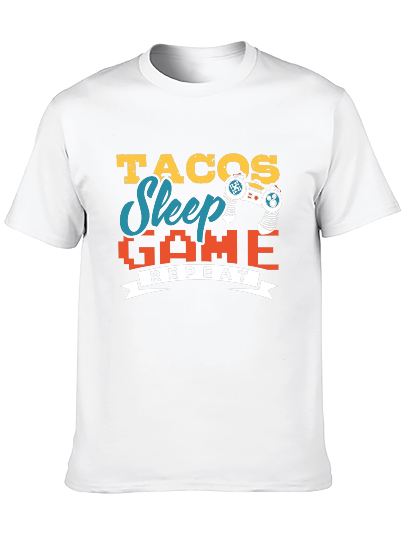 Tacos Sleep Game Repeat Graphic Tee