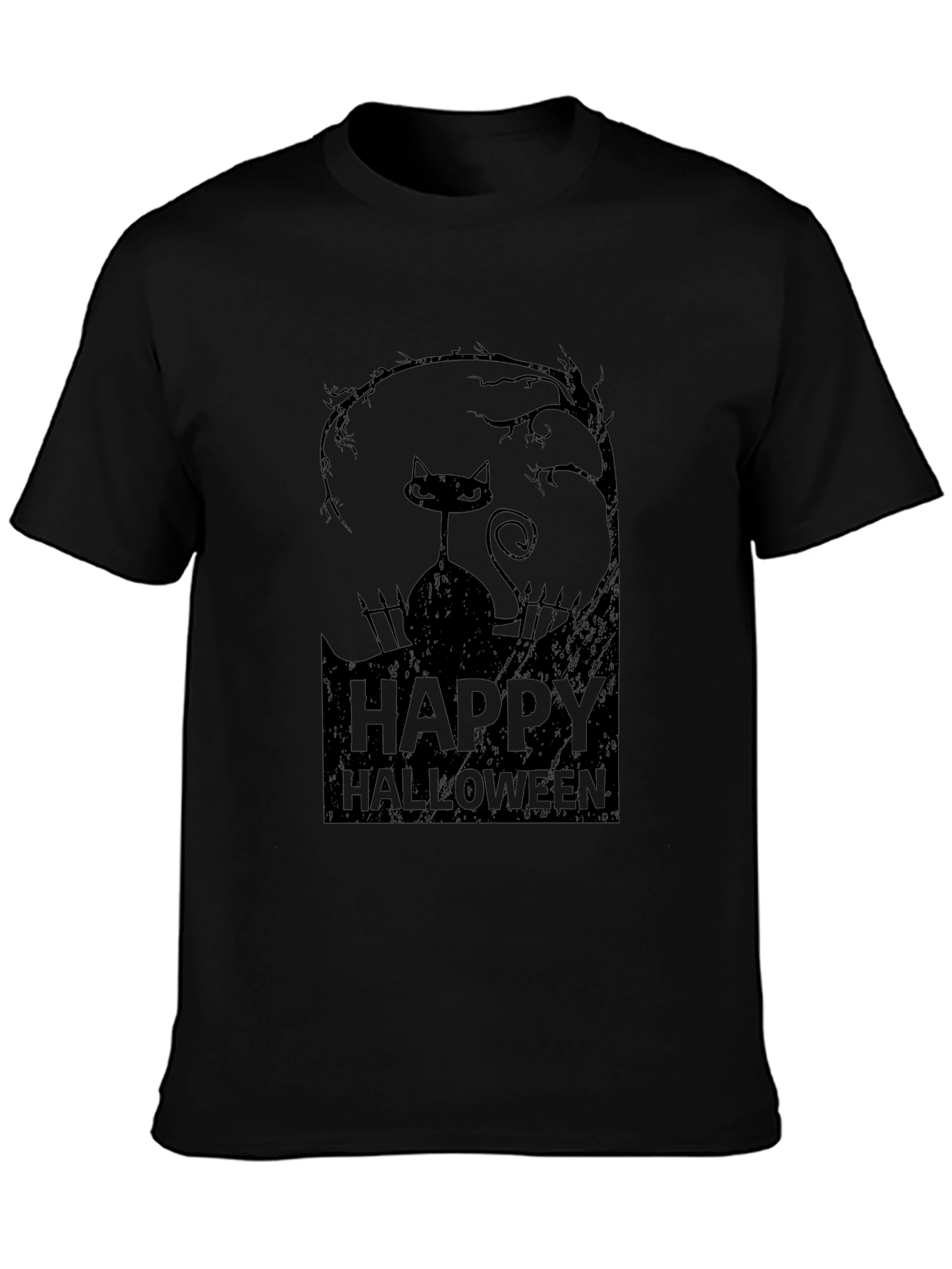 Happy Halloween Black Cat T-Shirt