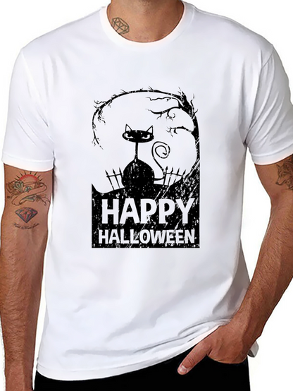 Happy Halloween Black Cat T-Shirt