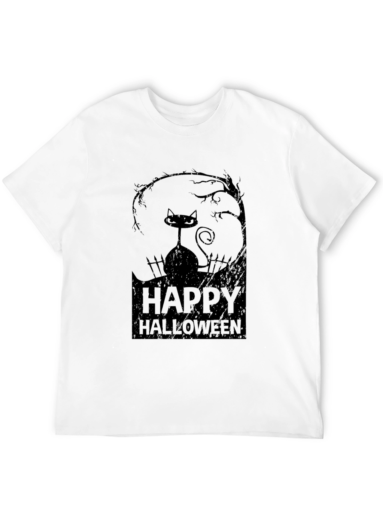 Happy Halloween Black Cat T-Shirt