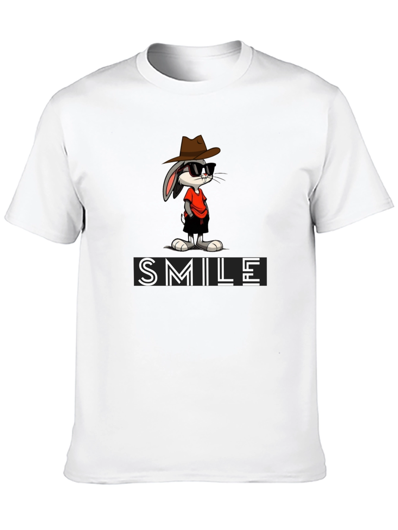Bugs Bunny SMILE Graphic Tee - Cool Cartoon Style