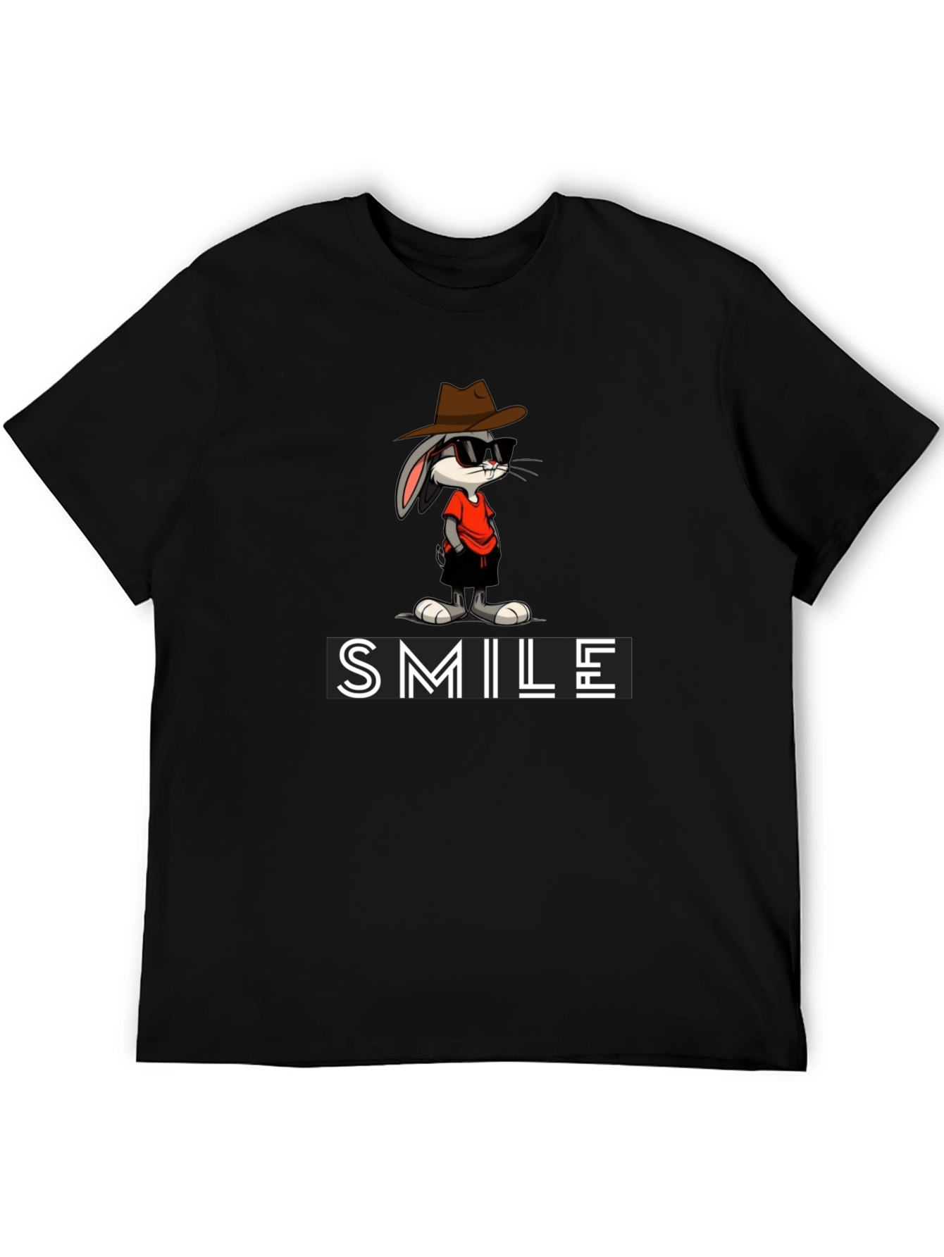 Bugs Bunny SMILE Graphic Tee - Cool Cartoon Style