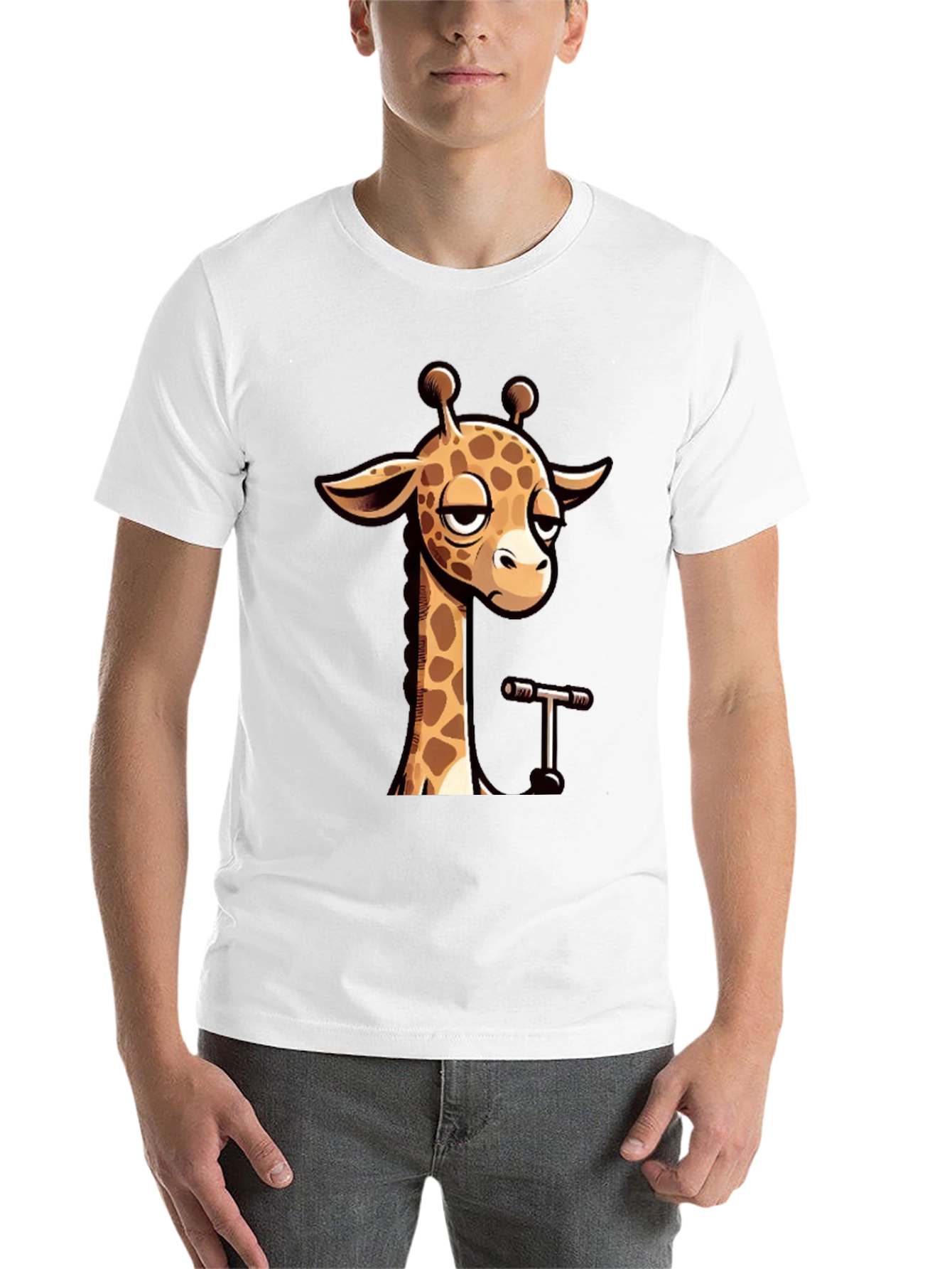 Cool Giraffe Graphic T-Shirt - Unisex Casual Tee