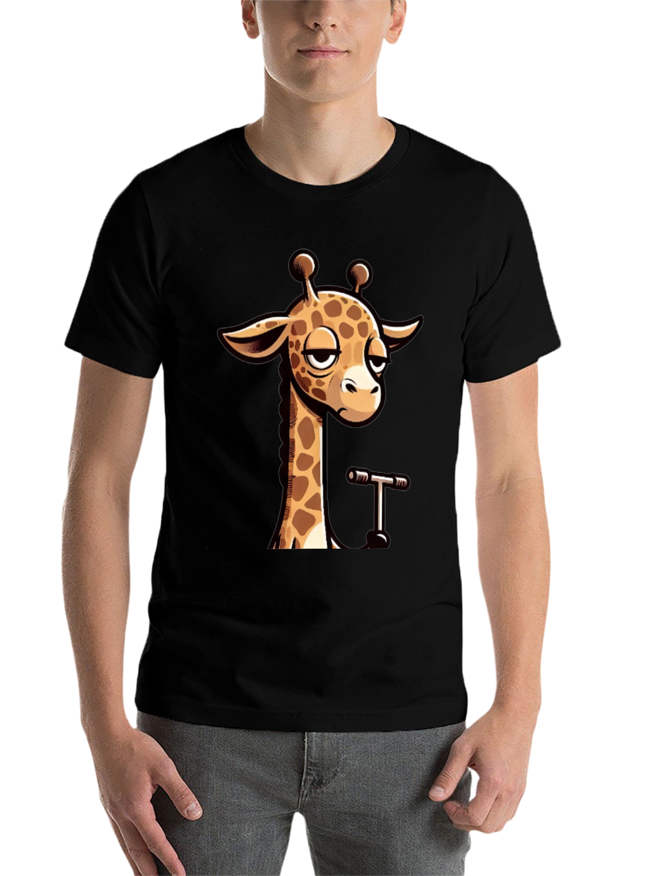 Cool Giraffe Graphic T-Shirt - Unisex Casual Tee