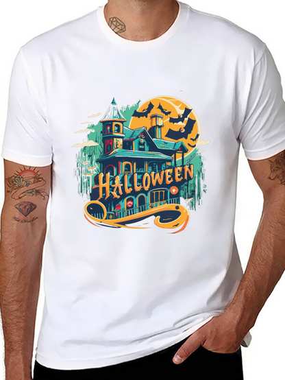Halloween Spooky House Graphic Tee