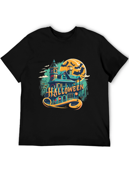 Halloween Spooky House Graphic Tee