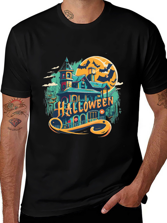 Halloween Spooky House Graphic Tee