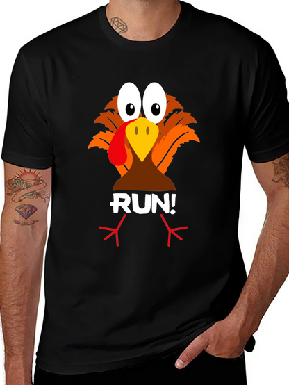 Turkey Run! Graphic Tee - Thanksgiving Fun
