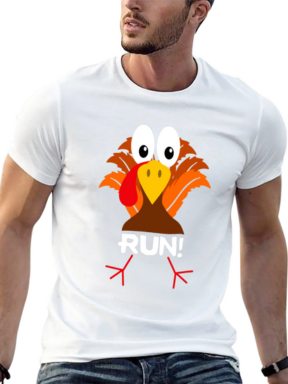 Turkey Run! Graphic Tee - Thanksgiving Fun