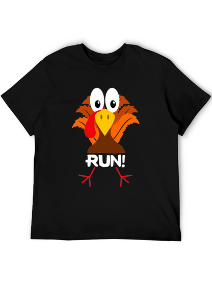 Turkey Run! Graphic Tee - Thanksgiving Fun