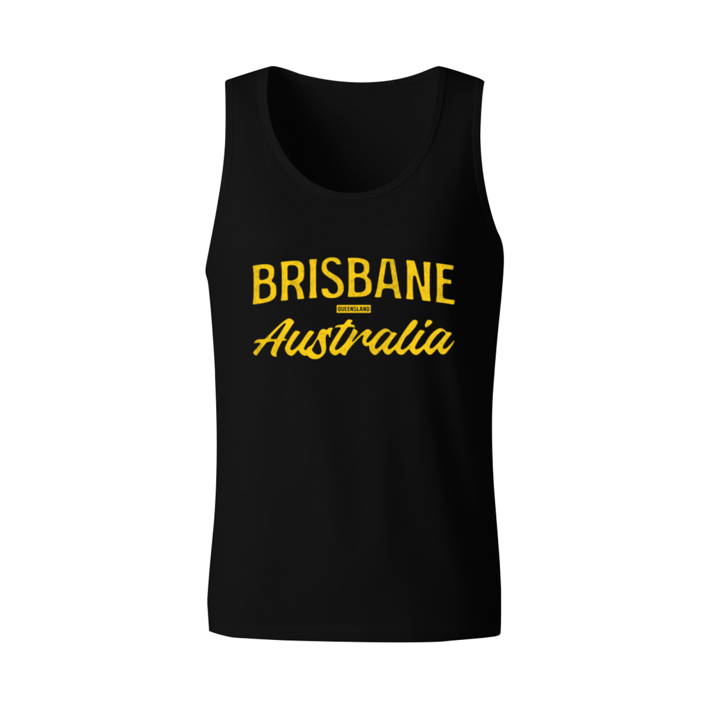 Retro BRISBANE Queensland Australia Letter Print Sleeveless Top